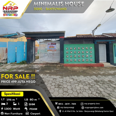 rumah dijual oleh NRP Property Banyuwangi di kawasan Sobo