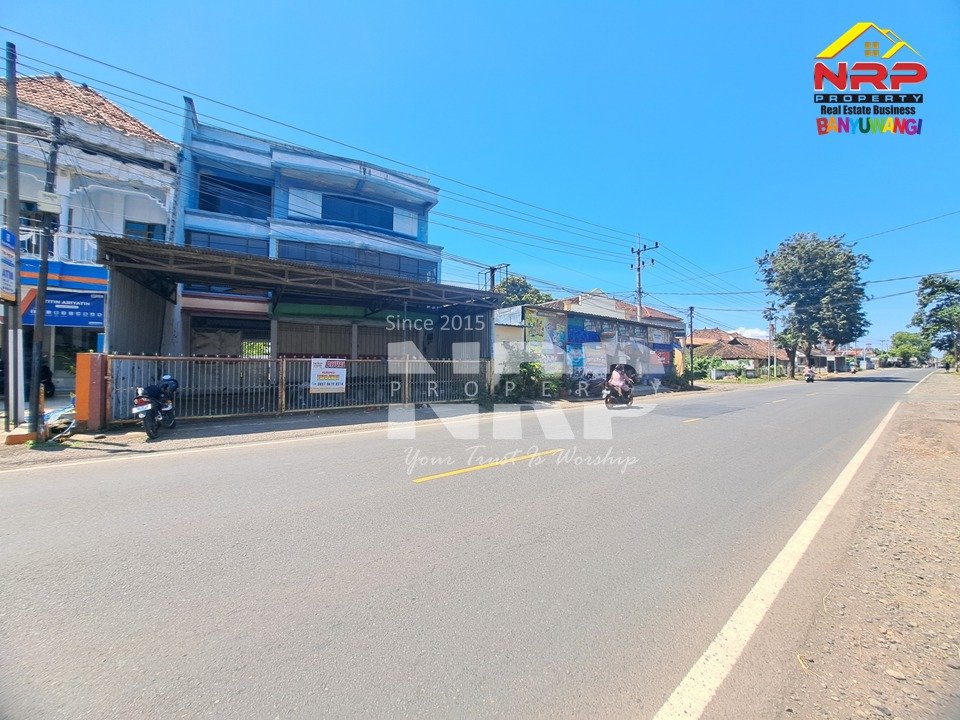 Dijual Ruko 4 Lantai dan Gudang Strategis di Wongsorejo Banyuwangi Tepi Jalan Provinsi