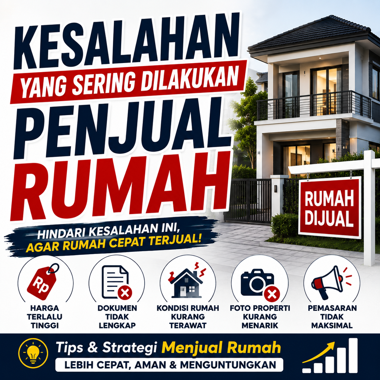 Kesalahan yang Sering Dilakukan Penjual Rumah